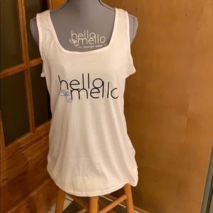 Hello Mello tank tops